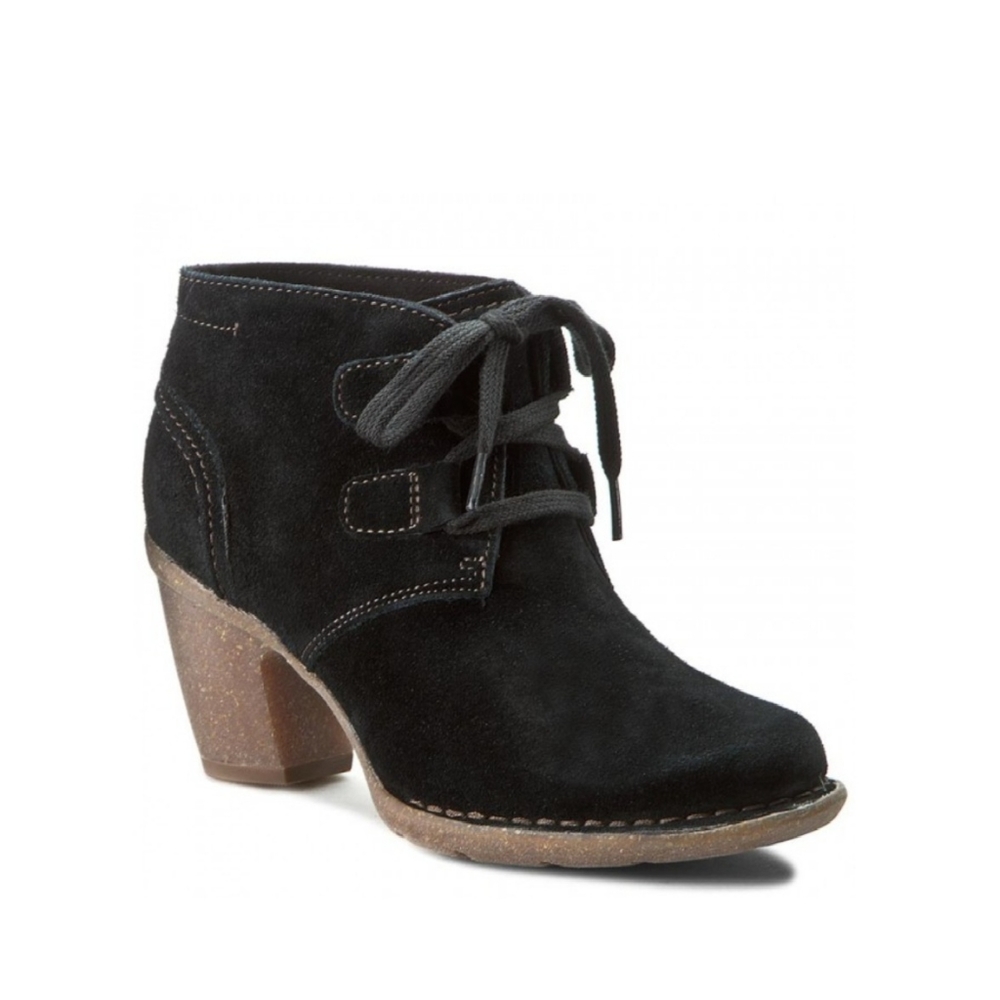 New! Clarks Artisian Carleta Lyon Womens 10 Black Suede Booties - Picture 1 of 11